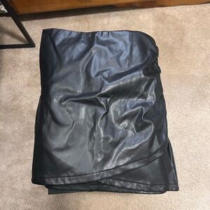 Black Leather Skirt